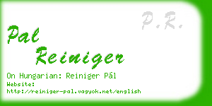 pal reiniger business card